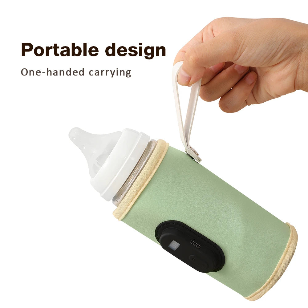 Baby Milk Warmer Bag Case Baby Nursing Bottle Heater Sleeve Stroller Cart Outdoor Travel Accessories USB Plug