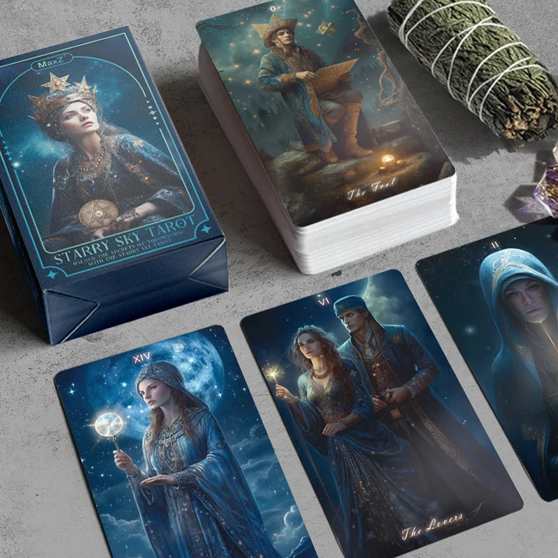 New Beginner 12x7cm Tarot Rider Waite 78 Genuine Professional Forest Spirit Tarot Cards deck with guidebook Spanish Russian PDF