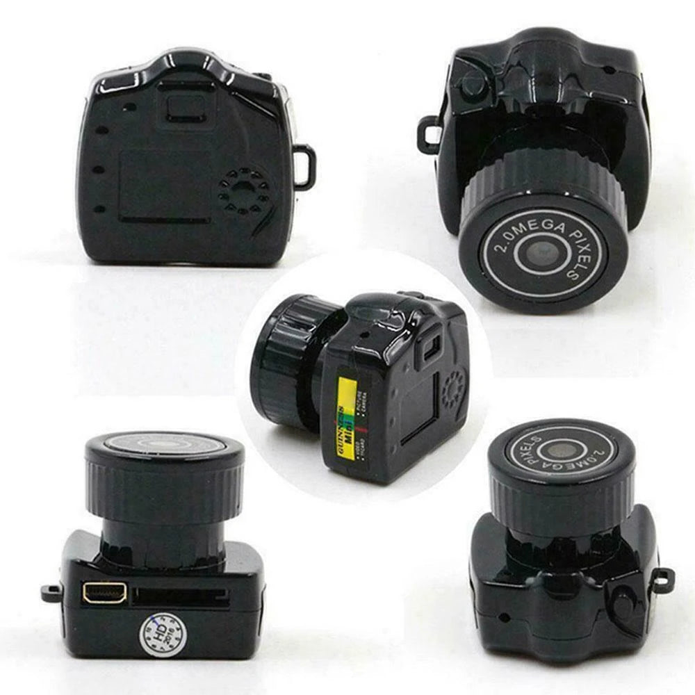20W Tiny Camera HD Video Audio Recorder Car Sport Micro Cam Webcam With Mic Y2000 Camcorder Small DV DVR Security Secret Nanny