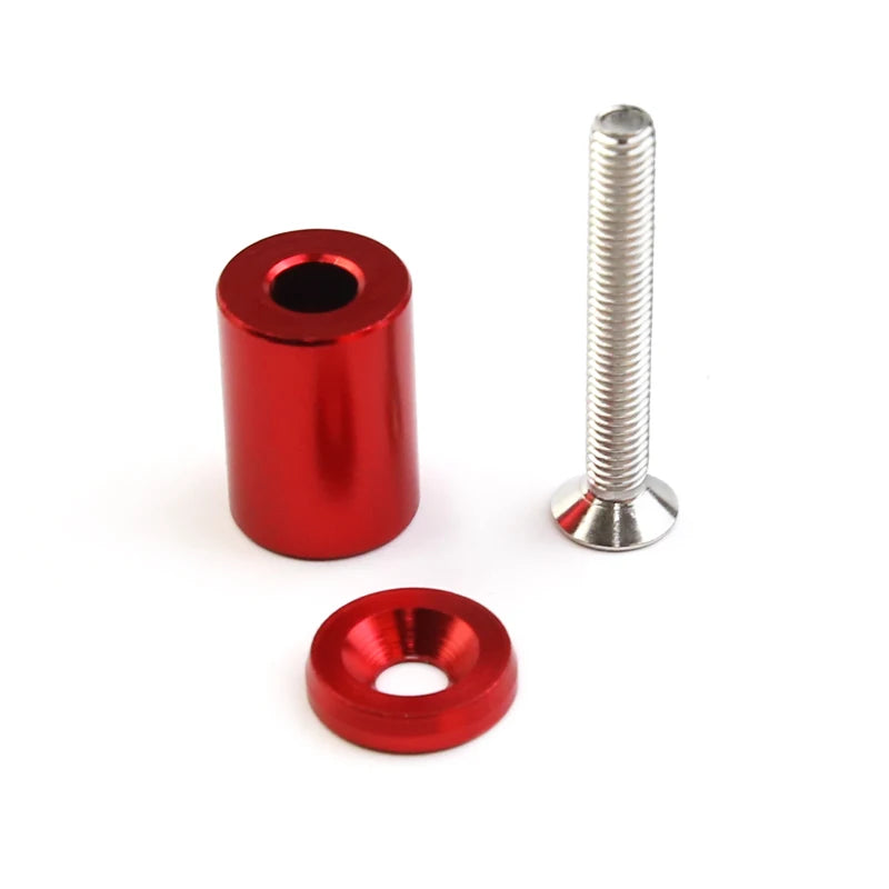 Universal Racing Aluminum 1" Billet Hood Vent Spacer Riser Kits 6mm For All Turbo/Engine/Motor Swap