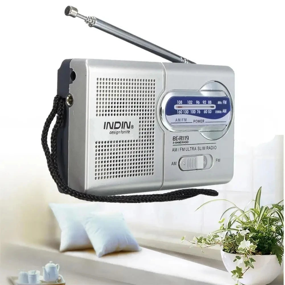 BC-R119 Radio AM FM Battery Operated Portable Radio Best Reception Longest Lasting For Emergency Hurricane Running Walking Home