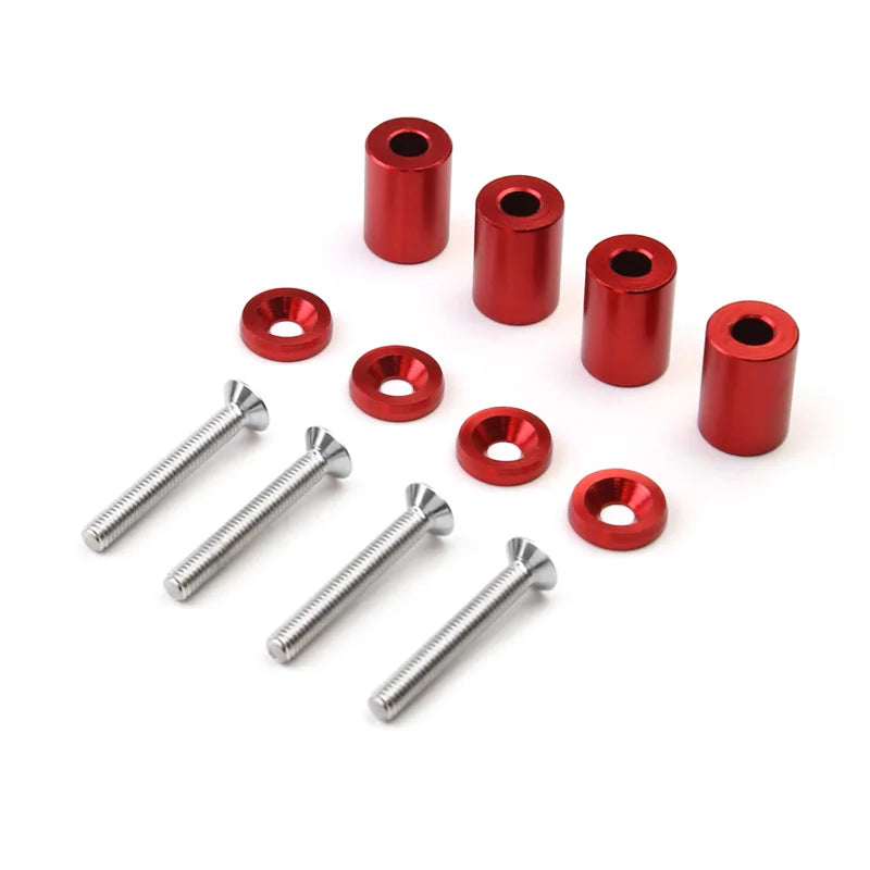 Universal Racing Aluminum 1" Billet Hood Vent Spacer Riser Kits 6mm For All Turbo/Engine/Motor Swap