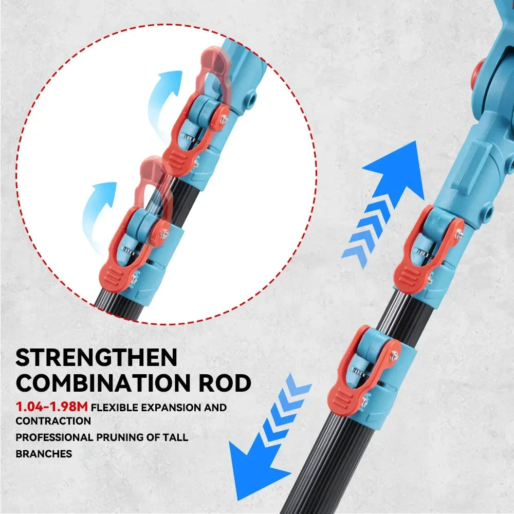 ONEVAN 3 IN 1 Brushless Telescoping Pole Electric Chainsaw 3500W High Branch Scissor Garden Power Tool For Makita 18V Battery