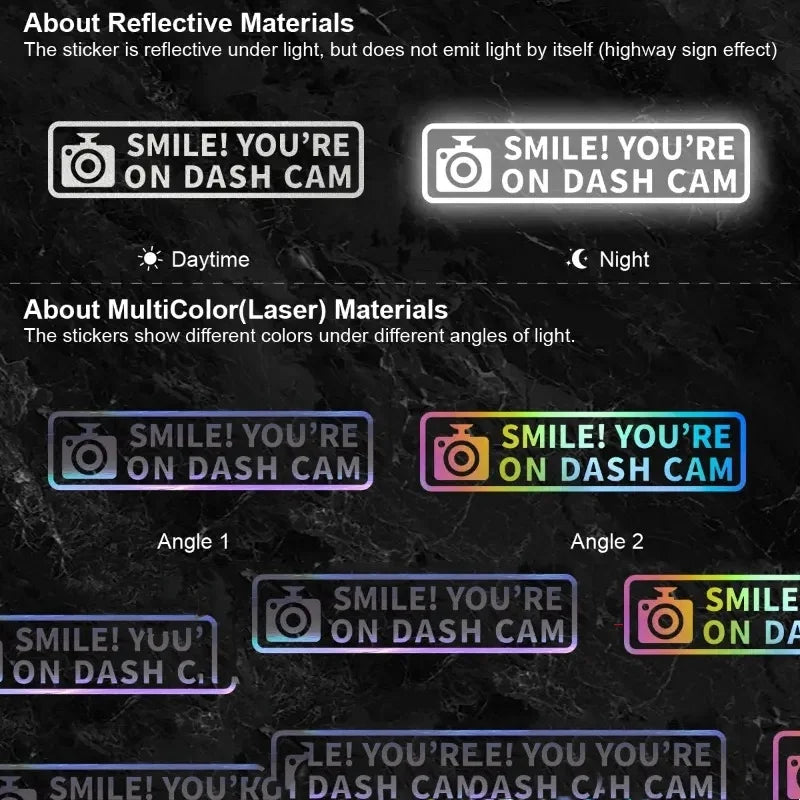 1 Pcs Car Reflective Stickers Motorcycle Car Decorative Decals Warning Stickers Keep Your Distance