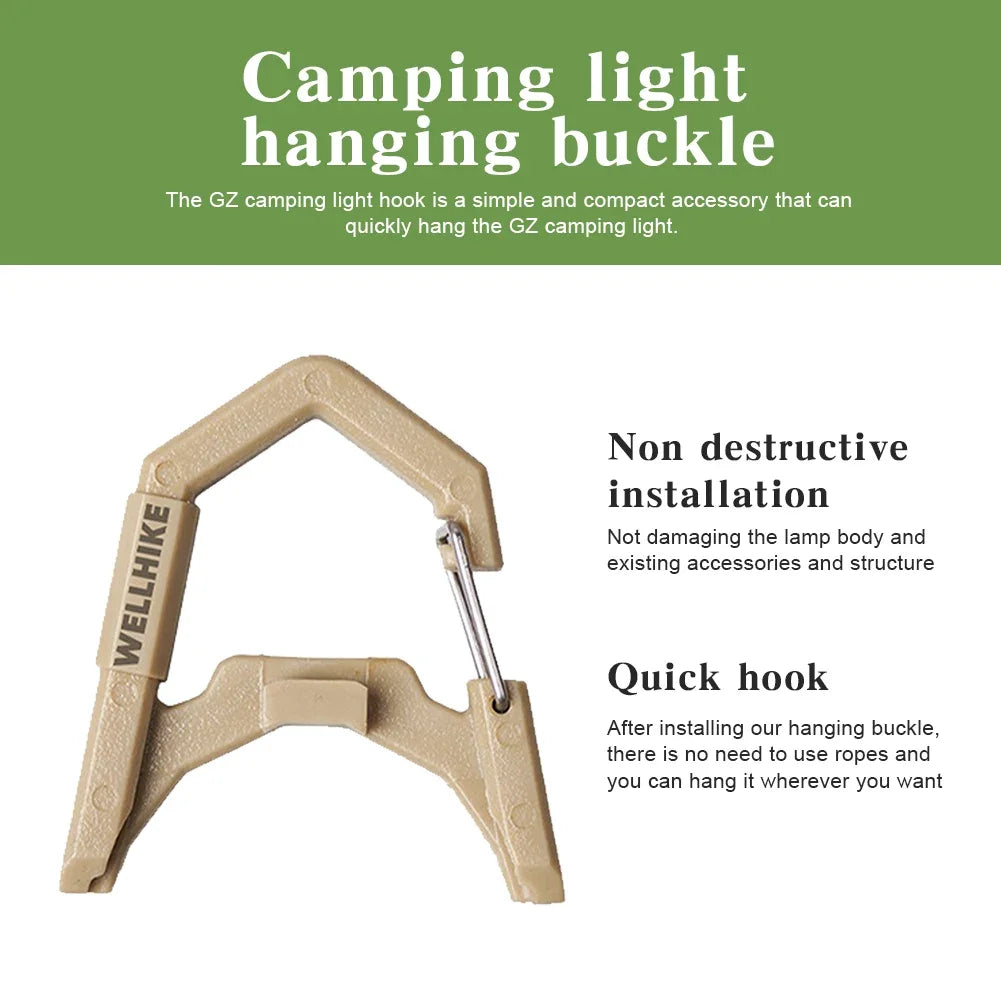 1-5PCS Camping Lantern Hanging Buckle Portable Tent Lamp Hooks Outdoor Camping Light Buckle for GZ Flashlight Hanger 캠캠핑랜턴