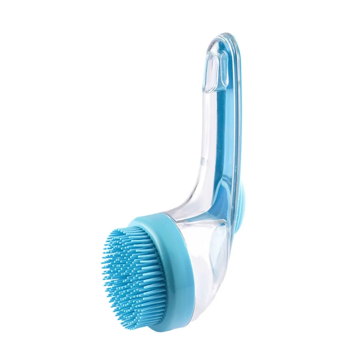 Pet Bathing Brush Soft Silicone Massager Shower Bathing Brush Long Handle Clean Tools Comb Dog Cat Cleaning Grooming Supplies