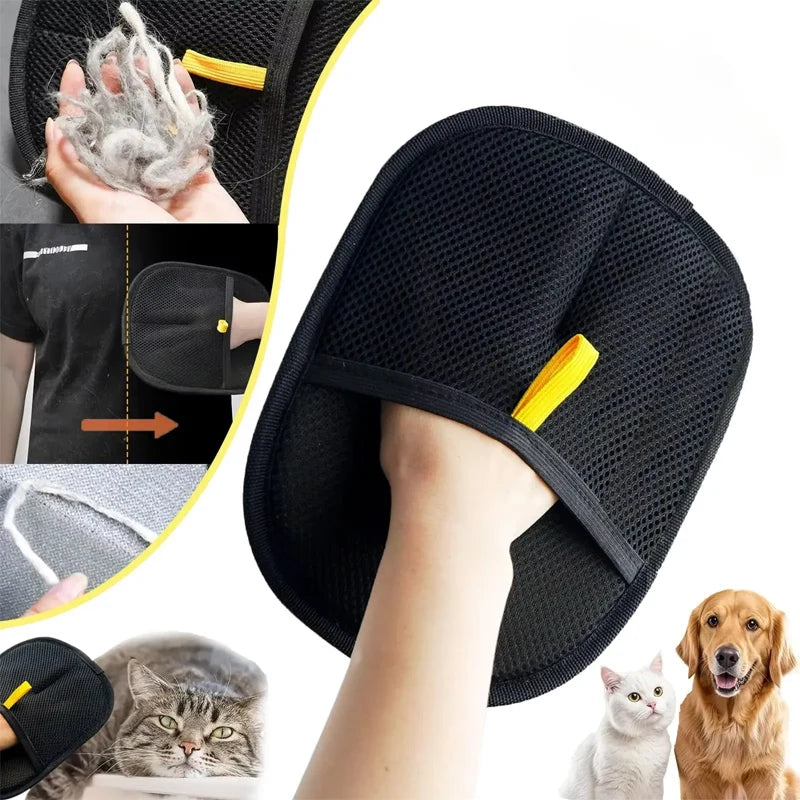 1-20PCS High Quality Double-Sided Pet Grooming Gloves Pet Hair Removal Tool for Clothes Furniture Dogs Cats Reusable Lint