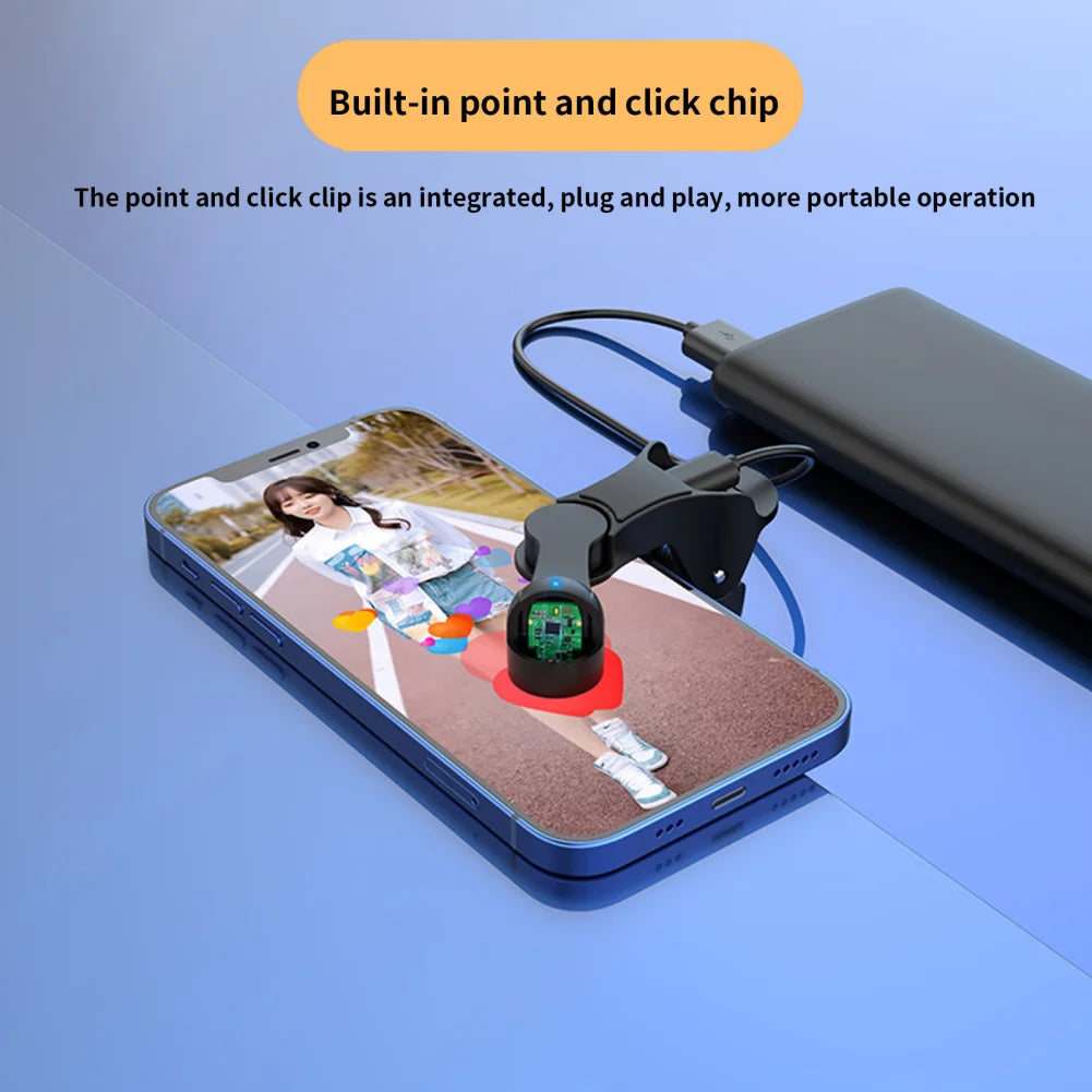 Automatic Clicker Handy Autoclicker Silent Screen Tapper For Sending Likes Phone And Mobile Device For Gaming Live Shopping