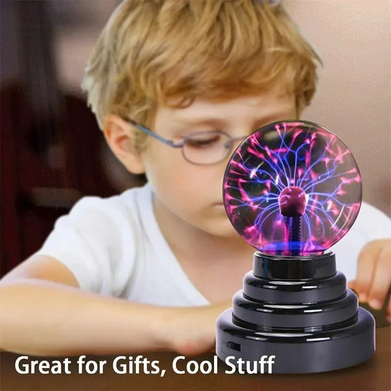 3/4/5/6 Inch Magic Plasma Ball Lamp Touch Sensitive Atmosphere Night Light Novelty Lamp Kids Birthday Christmas Gift