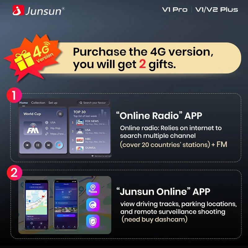 Junsun V1 AI Voice Wireless CarPlay Android Auto Radio for KIA CEED JD Cee'd 2012-2018 4G Car Multimedia GPS 2din autoradio