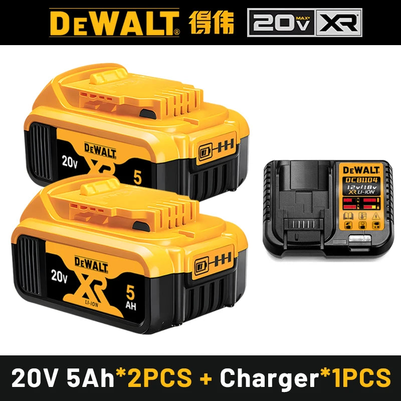 Original DEWALT battery，20V,，6AH， rechargeable lithium-ion battery， DCB115， DCB118,，Dewalt tool battery, dewalt ，DCB1104 charger