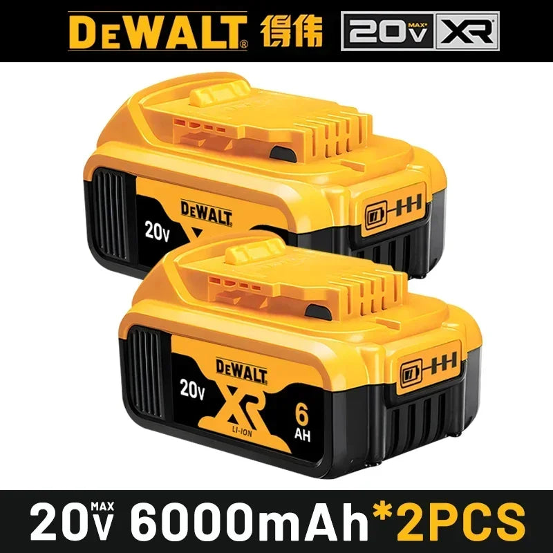 Original DEWALT 20V battery, 6AH, rechargeable lithium-ion battery, DEWALT charger, DCB115, DCB118, DEWALT20V-60V tool battery