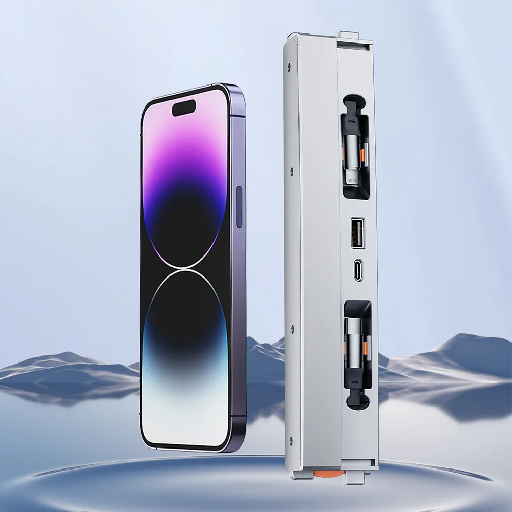 YZ For Tesla Model 3 Highland 2024 Docking Station Fast Charger Intelligent Expansion Dock Central Control Charging Shunt HUB