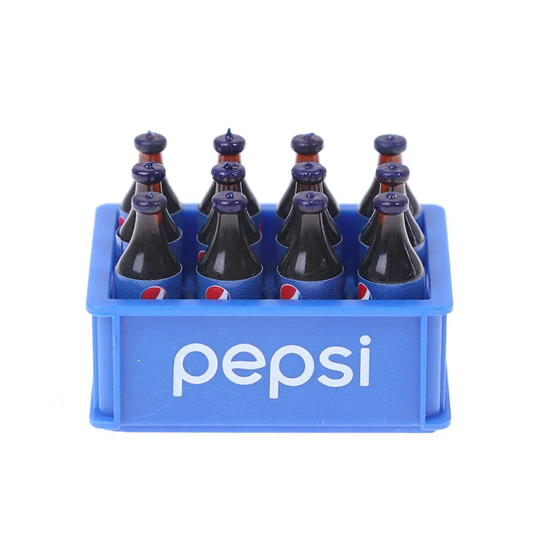 Funny Dollhouse Miniature Simulation Coke Bottle Drink Model Miniaturas Play Kitchen Mini Doll Food Toy