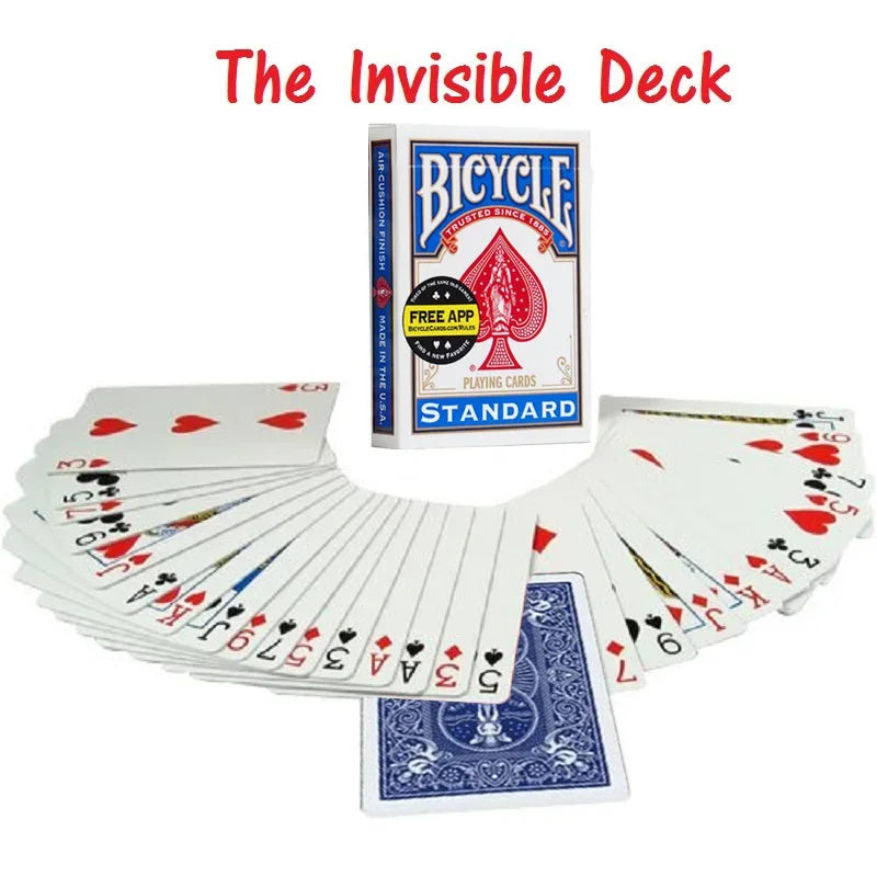 The Invisible Deck Rider Back Playing Cards Collectible Poker Magic tricks for Magician