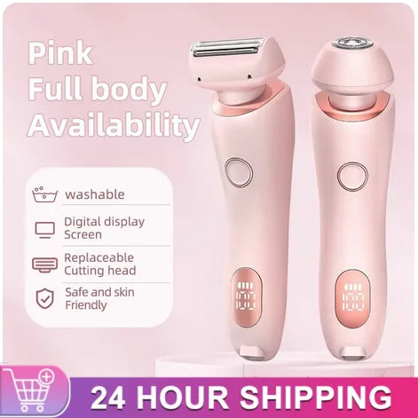 Painless Hair Removal Epilator USB Rechargeable Trimmer Women Body Razor Face Leg Armpit Bikini Hand Pubic Shaver Hair Remover