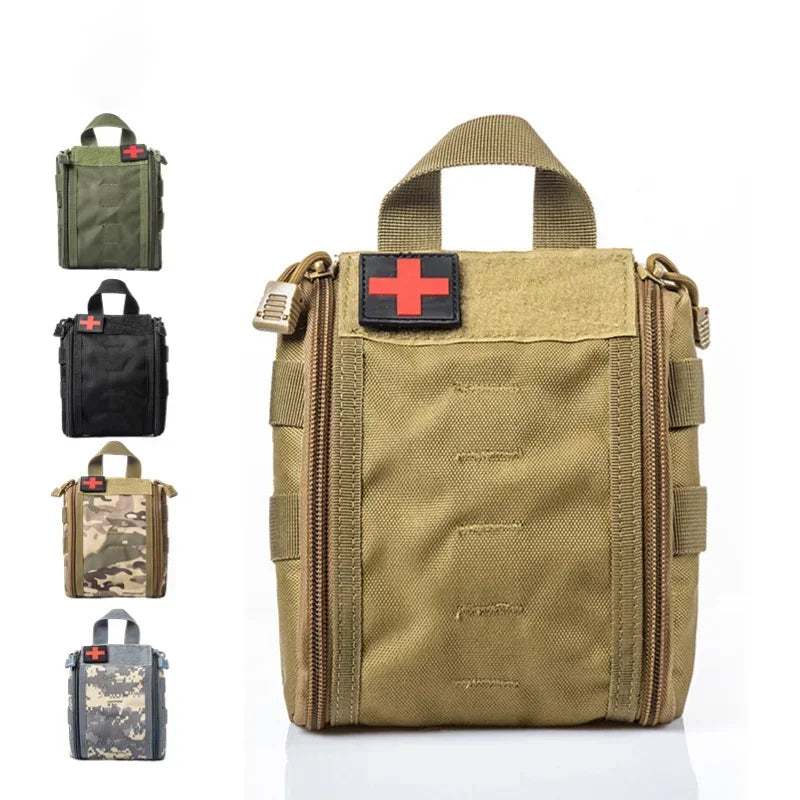 EDC Medical Bag Molle Tactical Pouch First Aid Kits Outdoor Car Emergency Camping Hiking Survival EMT Utility Pack Hunting