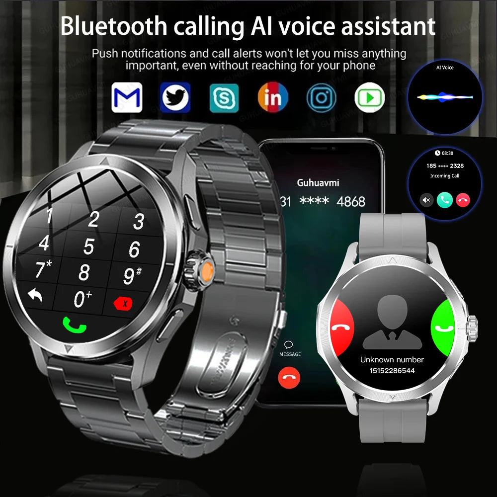 New For Xiaomi S4 Ultra Outdoor Sport Men HD AMOLED Display GPS Track Altimeter Heart Rate Bluetooth Call Waterproof Smart Watch