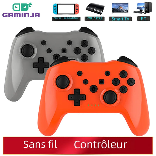 GAMINJA Wireless Controller No Latency Bluetooth Gamepad PC Joystick For Nintendo Switch Game Console PS3 TV Box PC