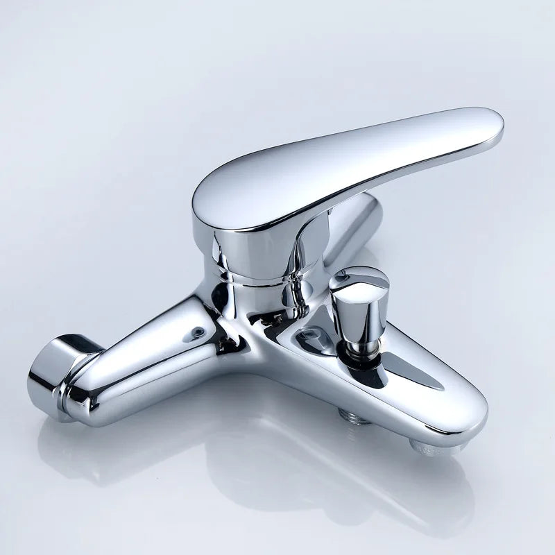 Wall Mounted Shower Faucet Mixing Valve Bathroom Hot Cold Water Mixer Tap Household Toilet Mixer Bathtub Faucet