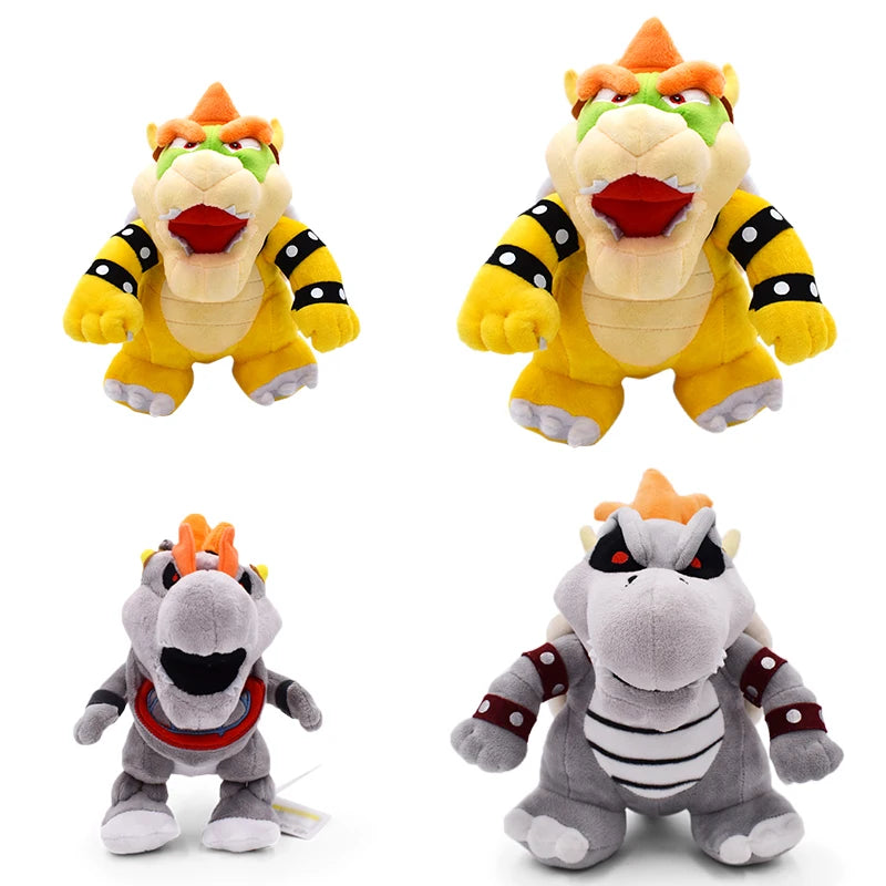Mario Bros Bowser JR Plush Toys Koopa Meowser Stuffed Doll Fury Bowser Dragon King K.Rool Anime Peluches Dolls Halloween Gifts
