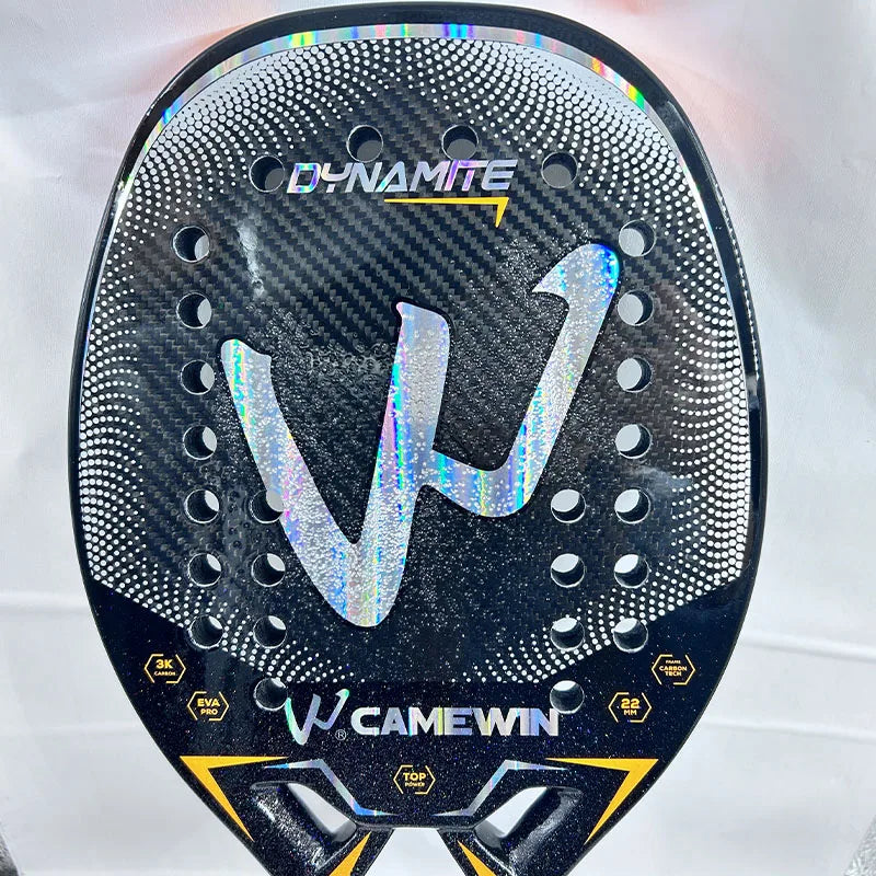3k Camewin Beach Tennis Racket Adult Professional Carbon Frame Feminino 2024 New With Bag Two Overgrips 1 wristbrand