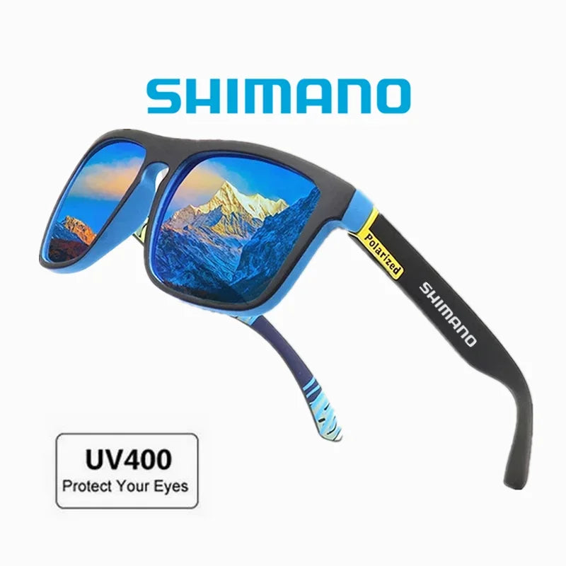 Shimano Polarized Sunglasses Men's Driving Shades Male Cycling Camping Hiking Fishing Classic Sun Glasses UV400 Eyewearing