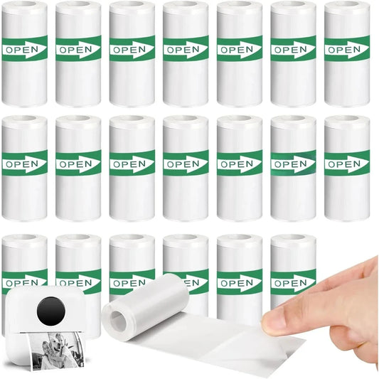 Thermal Sticker Paper Self-adhesive Printer Paper 20PCS Mini Printer Paper  Photo Printer Labels For Photos Notes 5.7 x 2.5cm