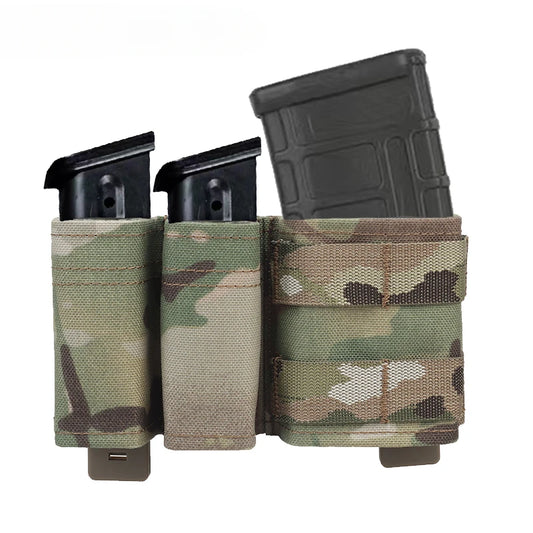 Outdoor Sport Pouch 5.56+9MM MOLLE Hunting Bag with KYWI Wedge Insert Hunting Accessories