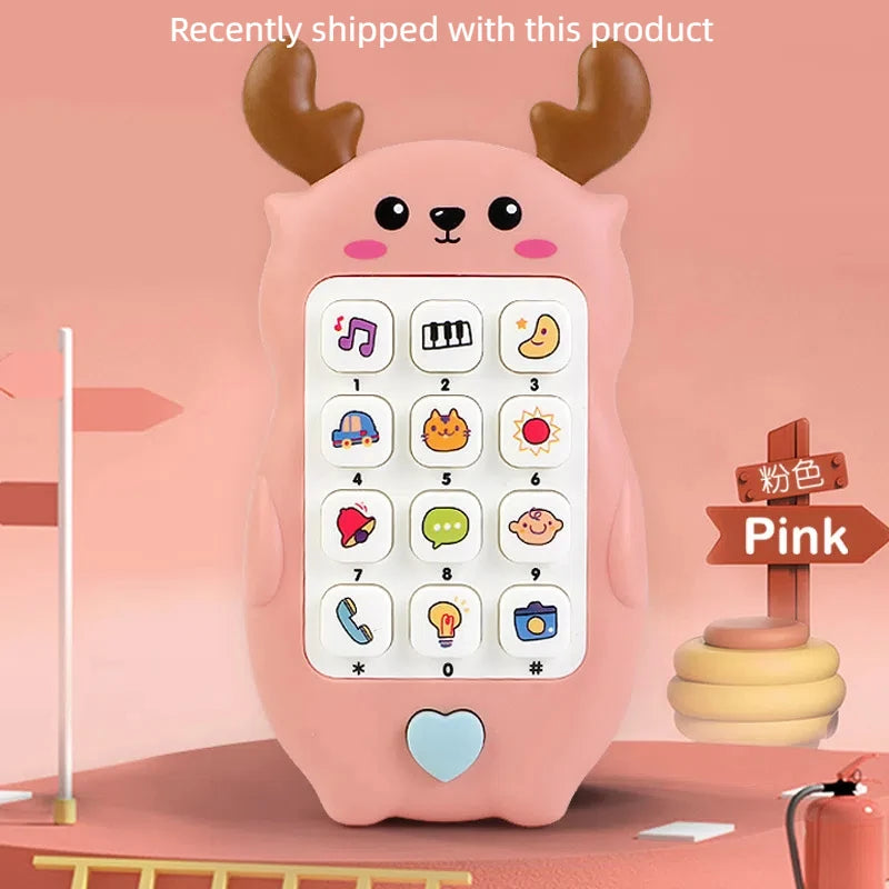 Baby Telephone Music Toy Sound Machine Kids Infant Early Educational Mobile Phone Gift