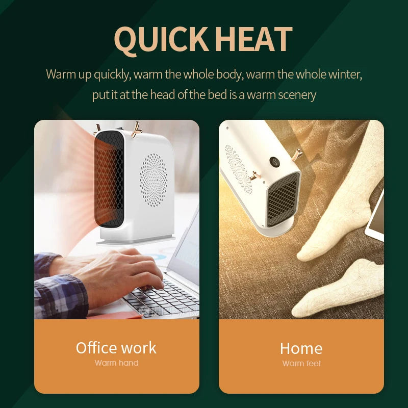 Xiaomi Electric Desktop 500W Heater Mini Portable Fast Heating Energy Saving Hand Foot Warmer Machine For Home Office Dormitory