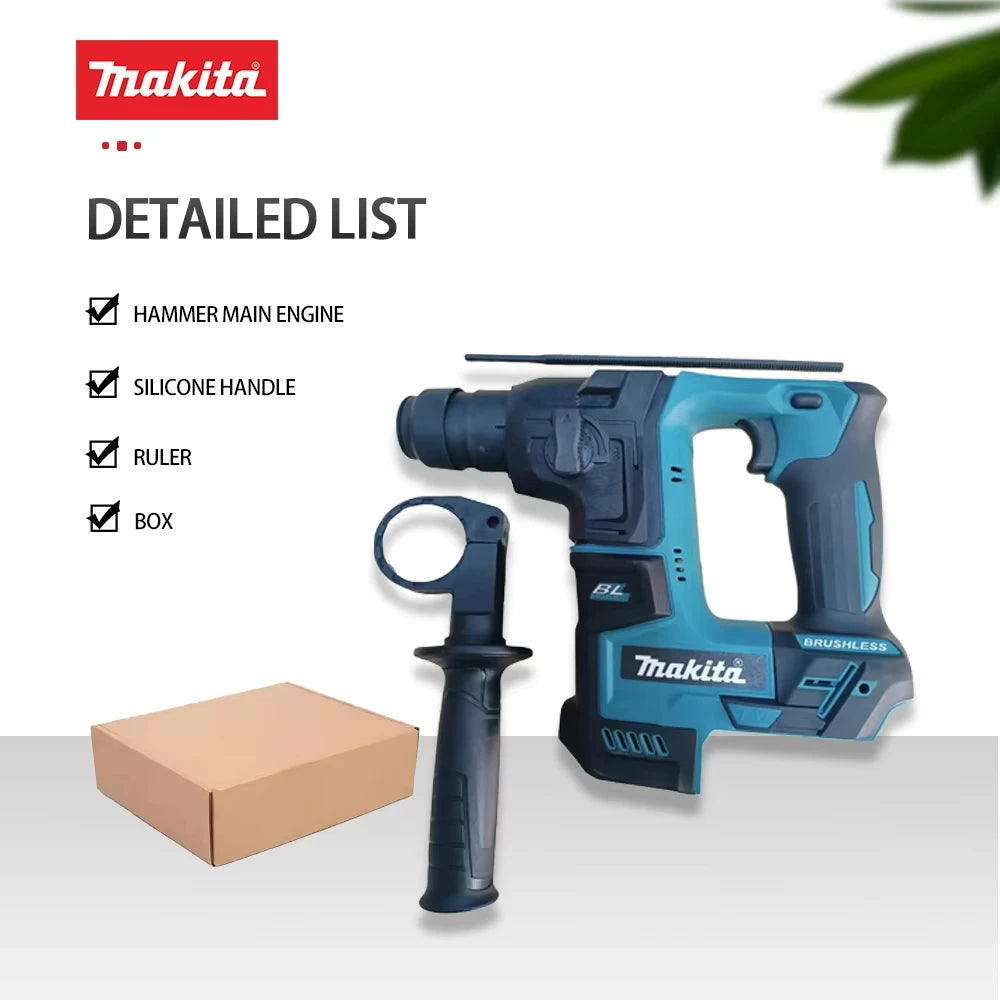 Makita Original HR140D Brushless Hammer Cordless Electric Hammer 18V Lithium Battery  Wireless Drills Makita 18v Power Tools ﻿