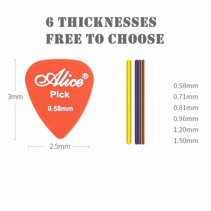 24-50 Pieces Alice Guitar Picks Acoustic Electric Mediator Guitarra Violao Accessories
