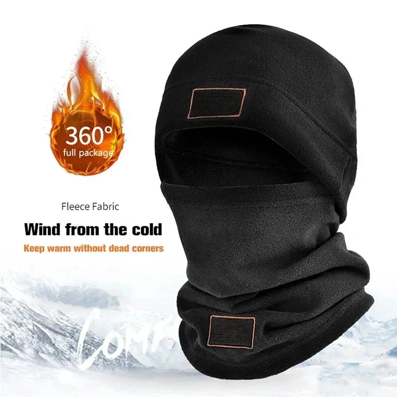 Winter Polar Coral Fleece Men Face Mask Neck Warmer Balaclava Beanies Thermal Head Cover Sports Scarf Ski Caps Warm Accessories
