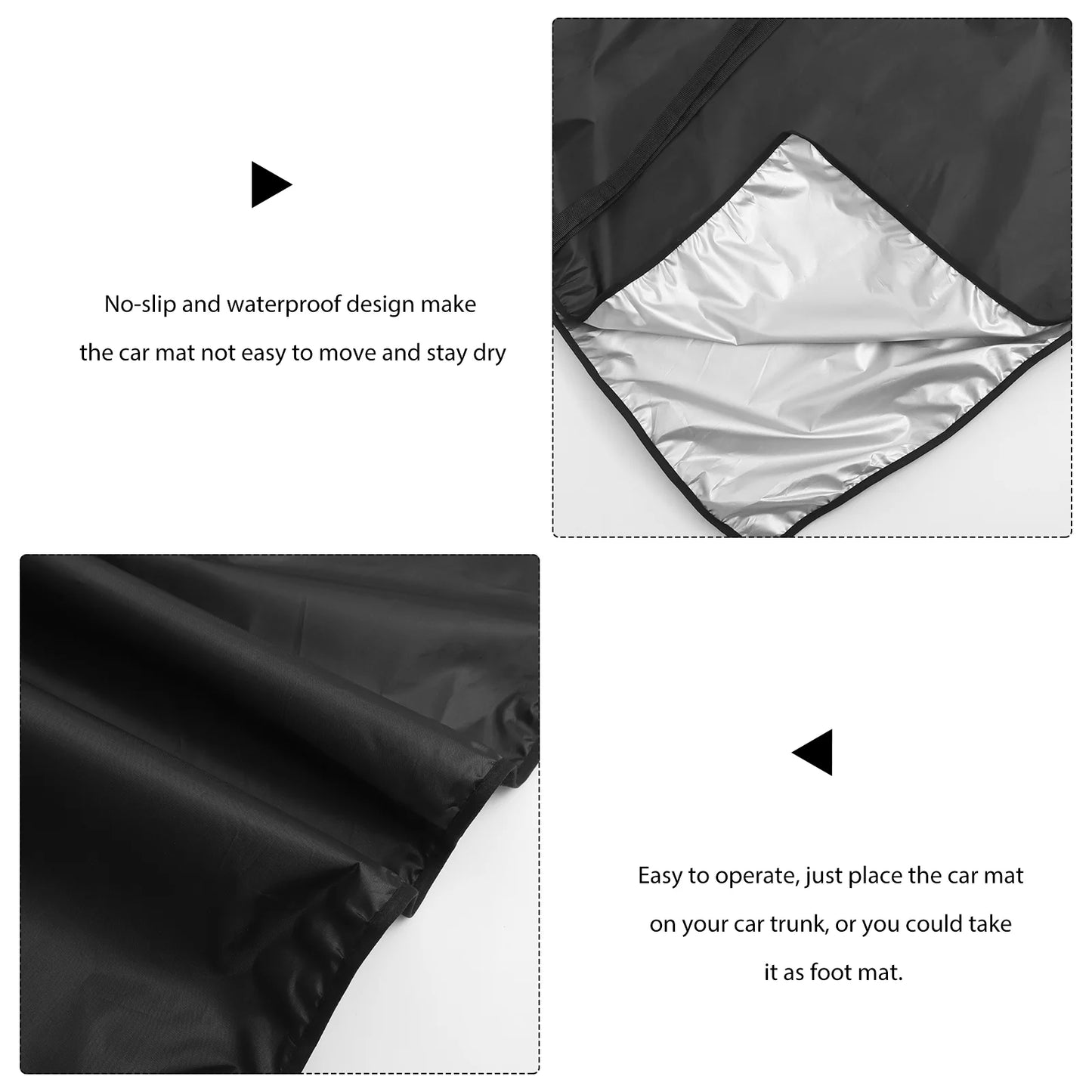 Simple Trunk Waterproof Mat Useful Single-layer Trunk Mat Practical Car Pad