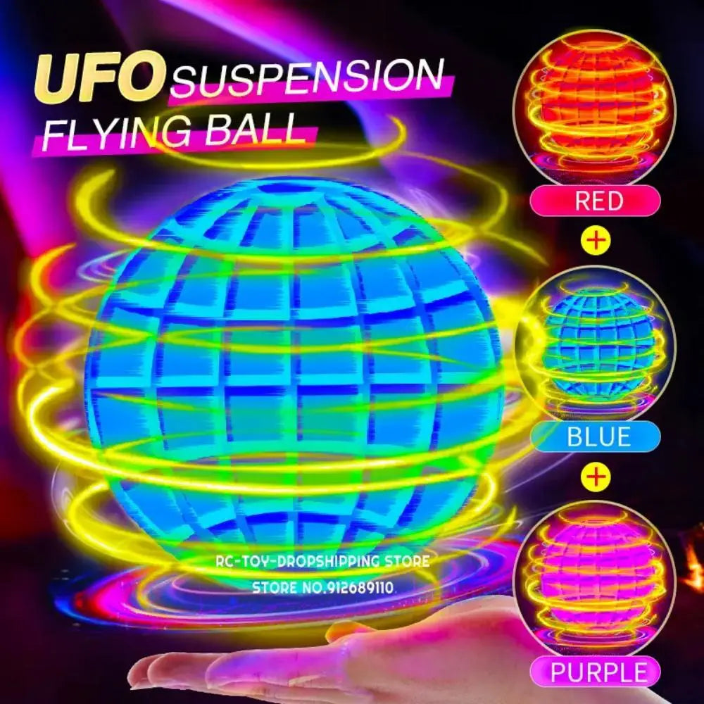 Magic Flying Ball Boomerang Flyorb Magic Belt LED Light Remote Control Hand Control Boomerang Toy Adult Children Gift