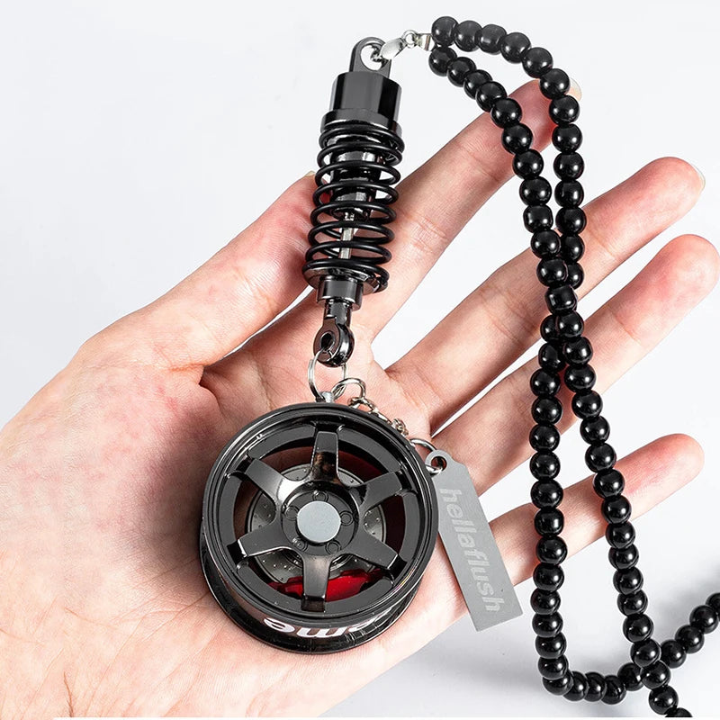 Creative Wheel Hub Brake Shock Absorber Car Pendant Up-market Customization Car Interior Ornaments Accessories