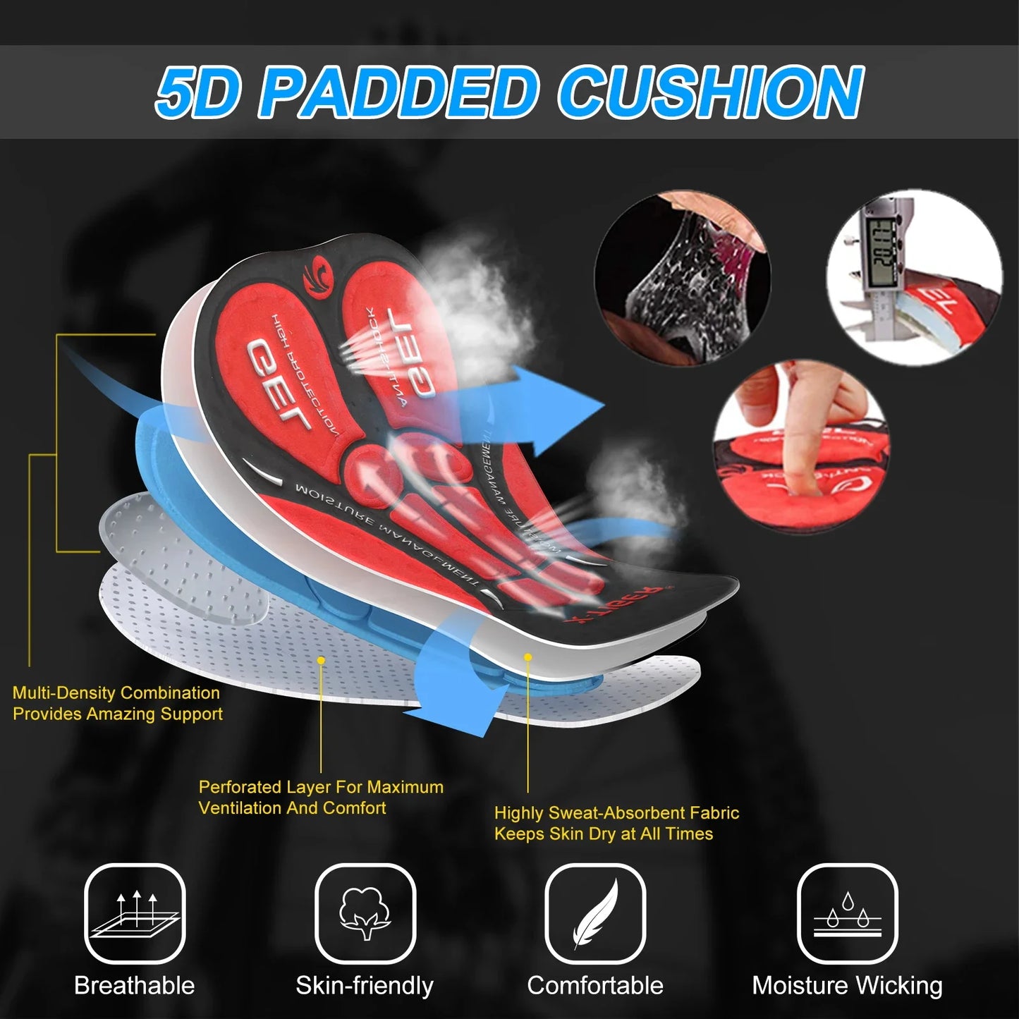 X-TIGER Men's Cycling Shorts Breathable Mesh Cycling Underwear Gel Pad Shockproof MTB Bike Shorts dropshipping Bicycle Underwear