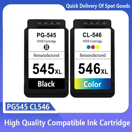 Compatible PG545 545XL 546XL Ink Cartridge Replacement For Canon 545 CL546 For Pixma MG3051 MG3052 MG3053 MX490 Printer