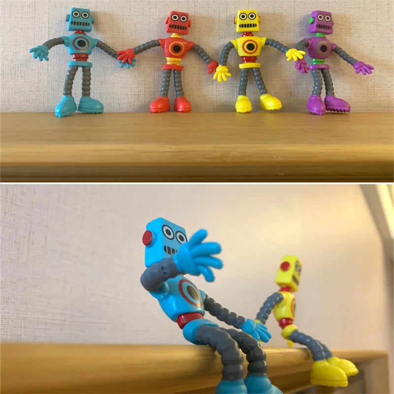 Children's Doll Robot Toy Flexible and Bendable Cool Novelty Funny Party Gift Parent-child Interactive Educational Creative Doll