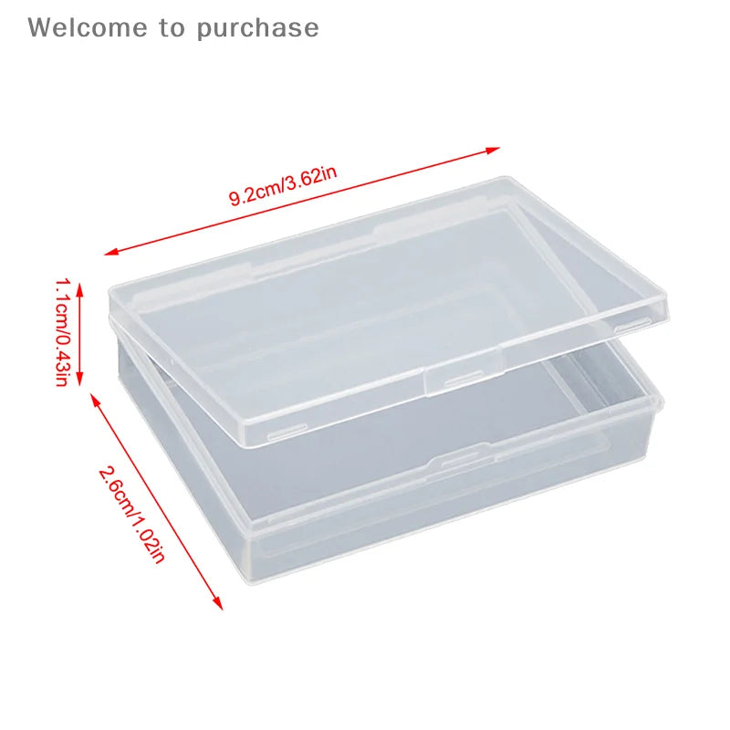 Plastic Box Playing Cards Container PP Storage Case Packing Poker Box Transparent Desktop Tape Stickers Box Art Tool Case
