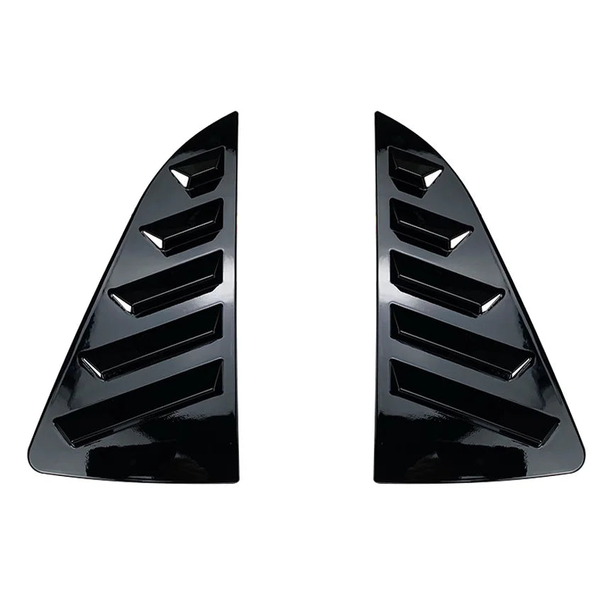 Pair Car Rear Window Shutter Cover Trim Window Louver Side Vent Trim For Volkswagen VW Polo MK5 6R 6C 2011-2018 Accessories