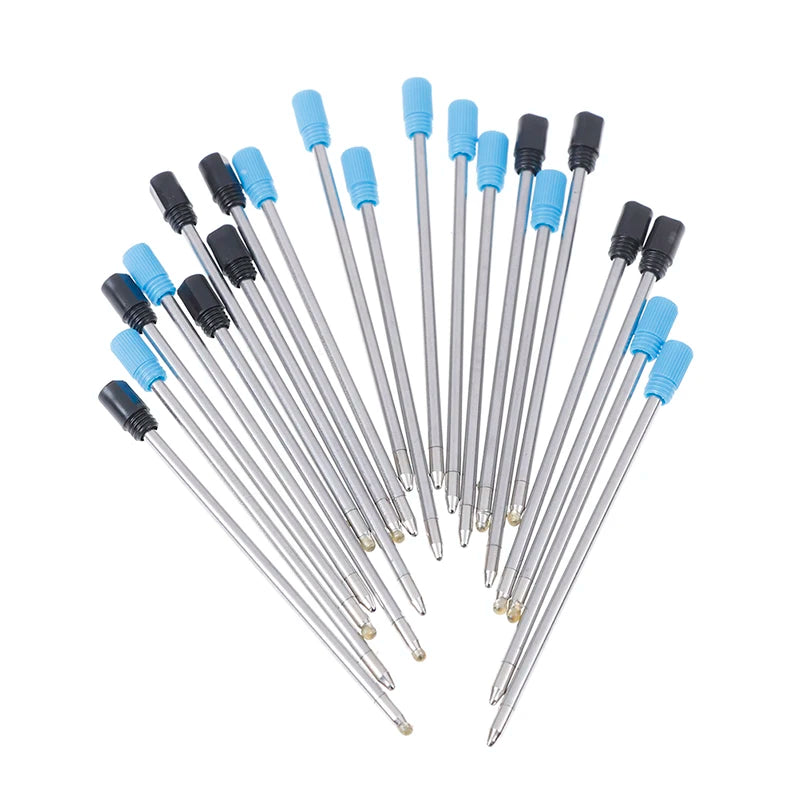 10Pcs 70mm Black/blue Ink Pens Refill Ballpoint Replace For Element Crystal Pen