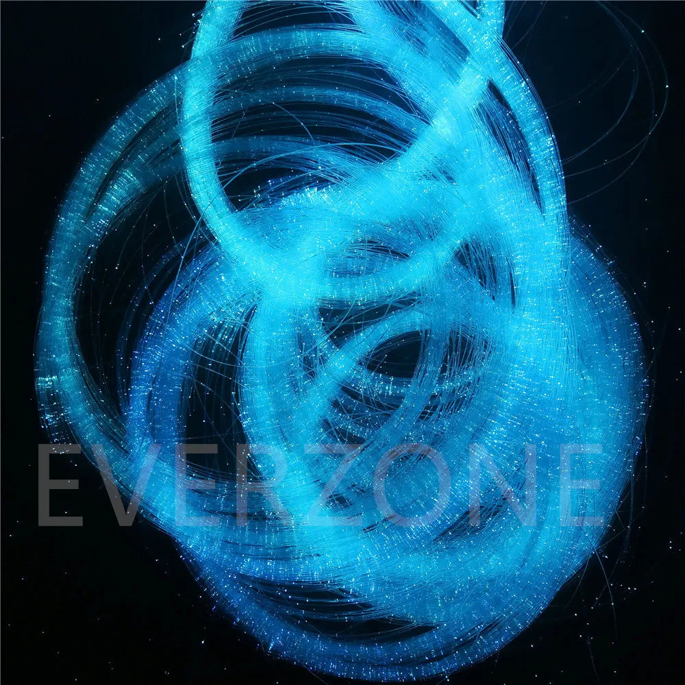 Sparkle LED Decoration Effect Plastic Optical Fiber Side Pointed Lighting Cable Strands Diameter 0.75mm