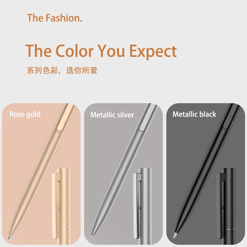 BUNKI Metal Sign Pen Ballpen Signing Pen 0.5MM Gel PREMEC Smooth Switzerland Refill Black Ink Office School Writing Pen