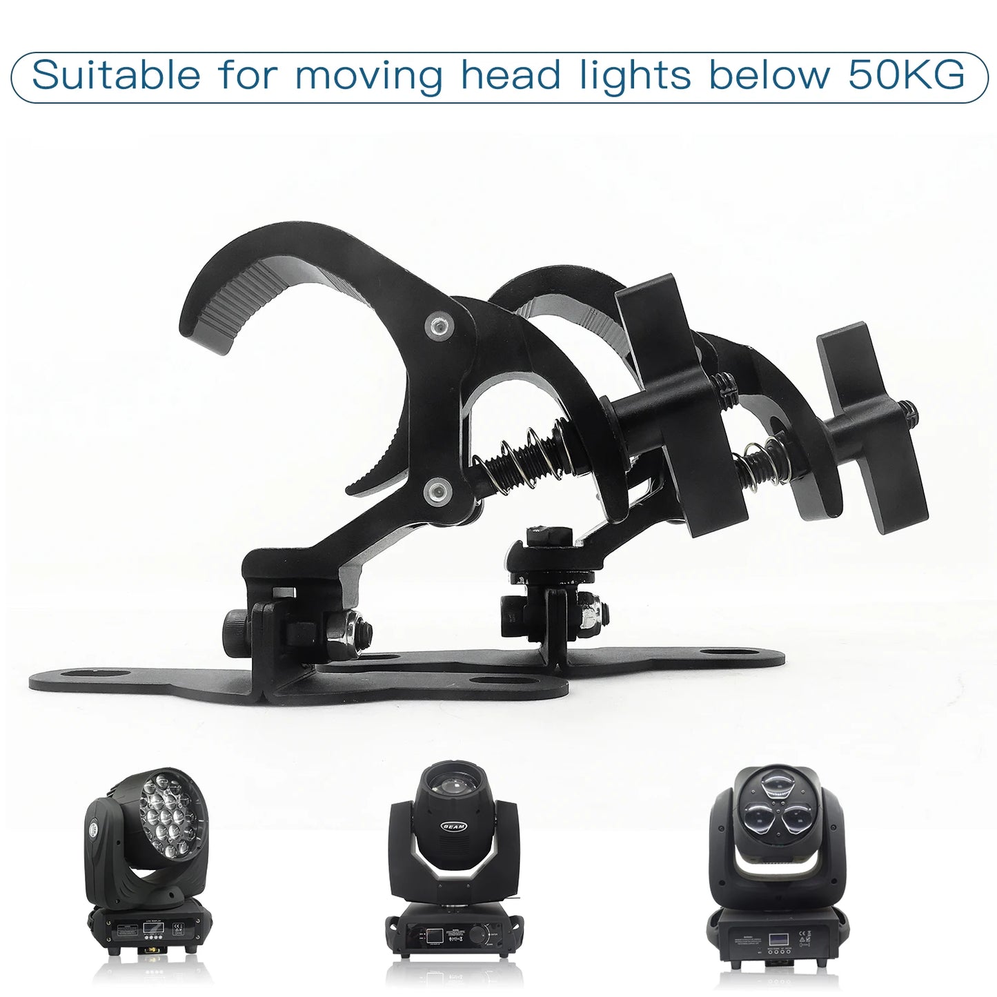 A PairAluminum Light Hook LED Moving Head Light Hook Stage Light Truss Clip Folding Spring Hook Lighting Hook