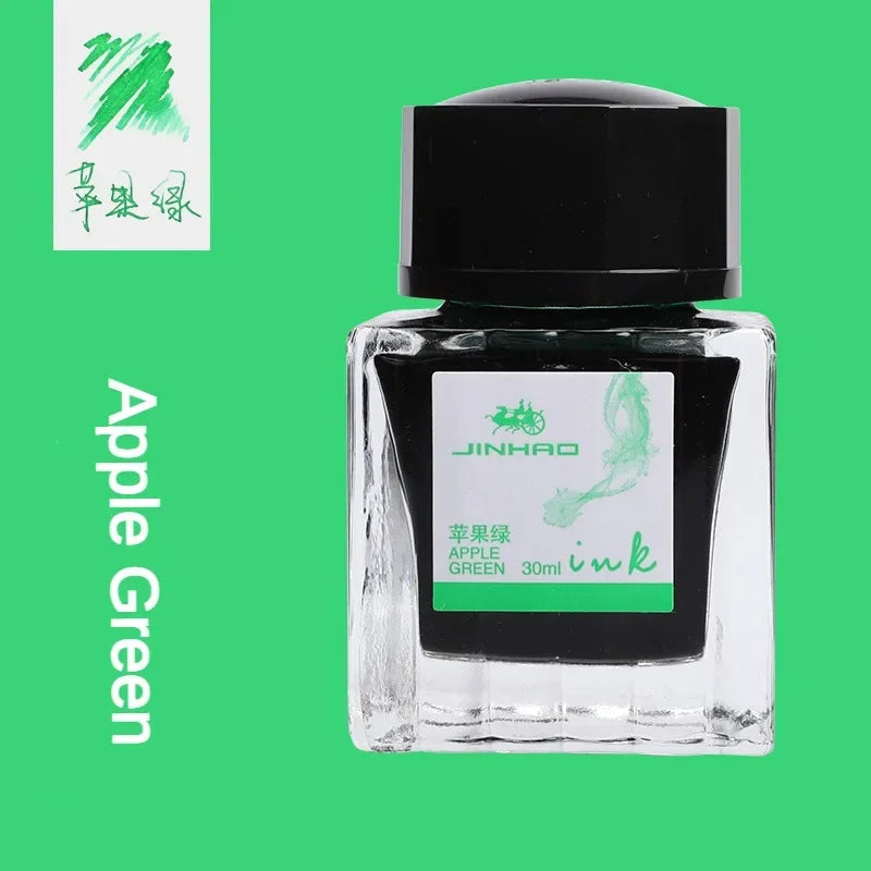 JINHAO 30/50/100ml Fountain Pen Ink Non-carbon Cartridge Refill Glass Bottled Fountain Pen Ink Stationery Office School Supplies