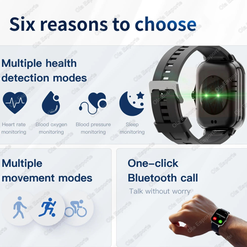 Outdoor Sports Smart Watch Wireless Calling Information Reminder Wallpaper Change Men's and Women's Waterproof Smartwatch 2025