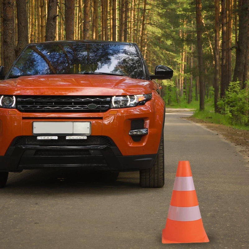23CM Traffic Cone Road Safety Warning Sign Soccer Roadblocks Football Club Standing Block for Training Coaching Sports Cone