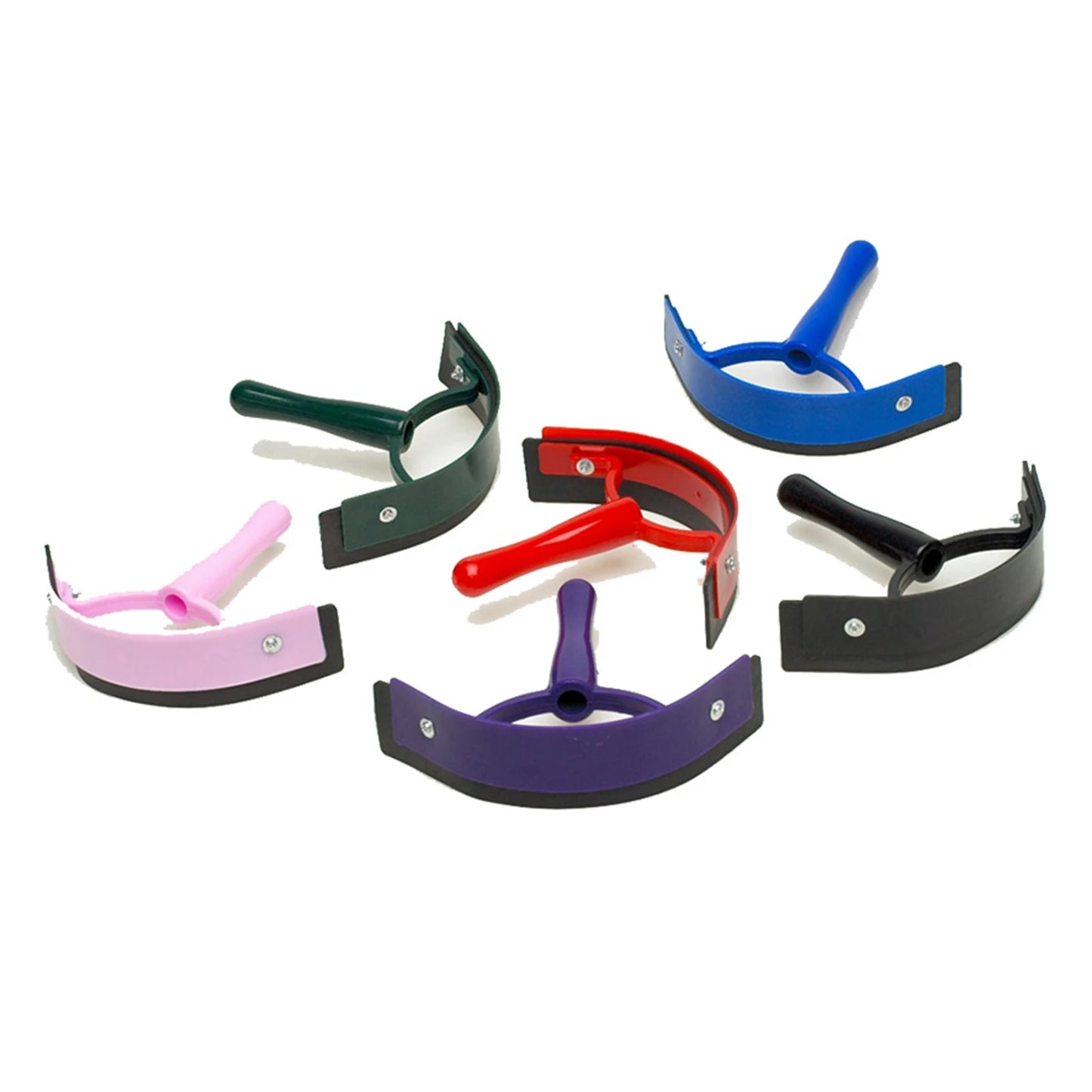 New Horse Sweat Scraper with Handheld Grooming Cleaning Animal Cattle Horse Donkeys Accessories Random Color 19x23 cm